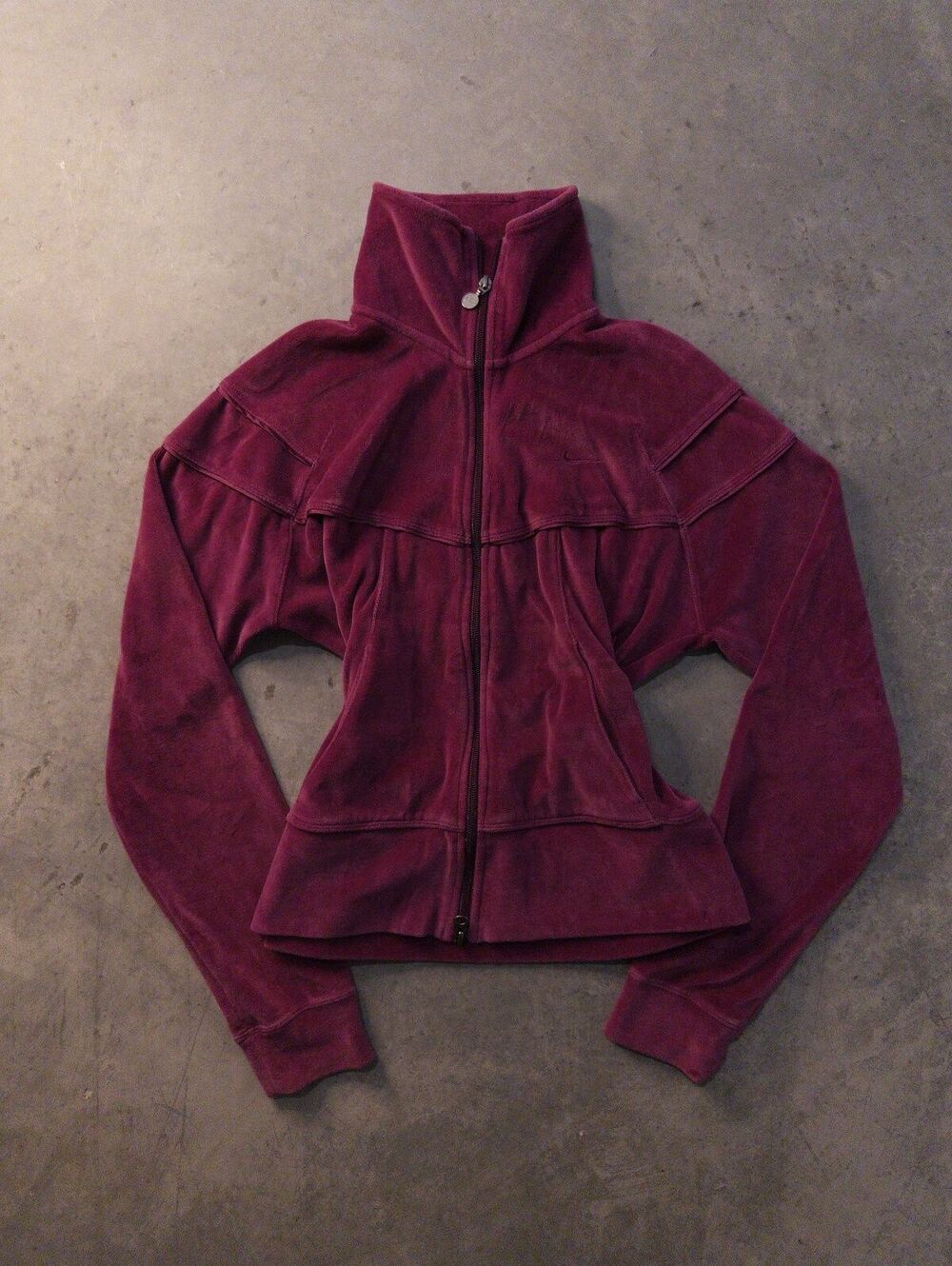 Vintage Y2K Nike Paneled Fitted Fleece Jacket